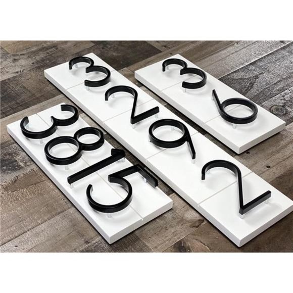 5"Stainless Steel Floating House Number,Metal Modern House Numbers,Mailbox Decor - Picture 4 of 6